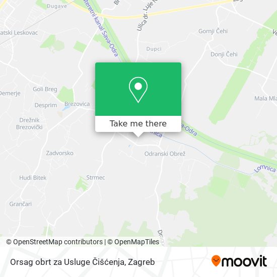 Orsag obrt za Usluge Čišćenja map