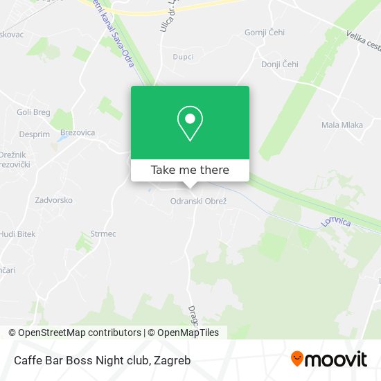 Caffe Bar Boss Night club map