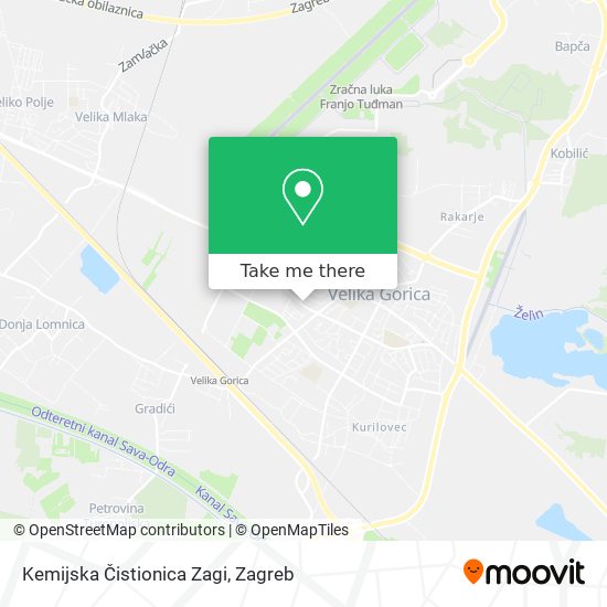 Kemijska Čistionica Zagi map