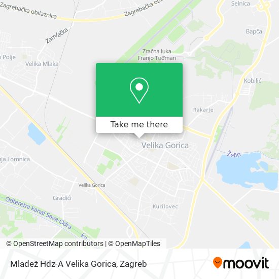 Mladež Hdz-A Velika Gorica map
