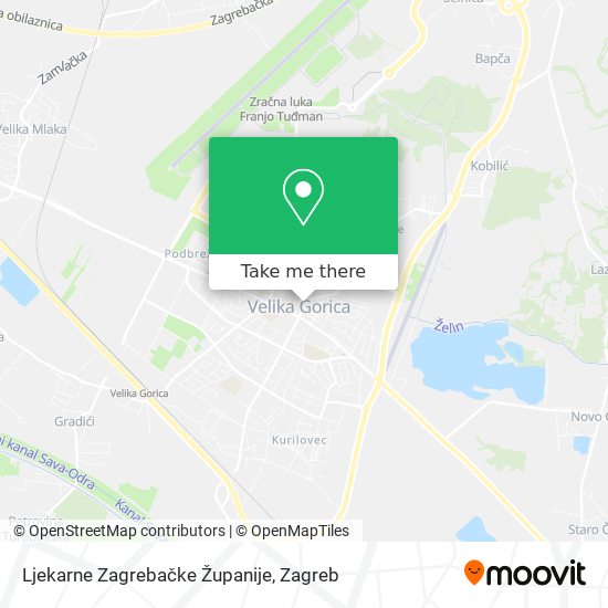 Ljekarne Zagrebačke Županije map