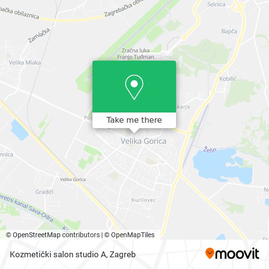 Kozmetički salon studio A map