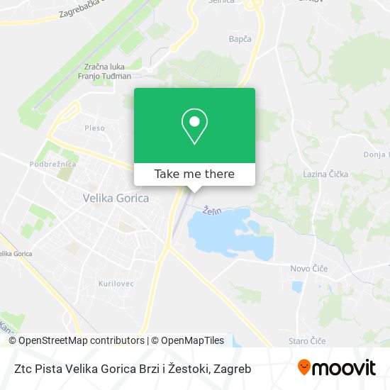 Ztc Pista Velika Gorica Brzi i Žestoki map