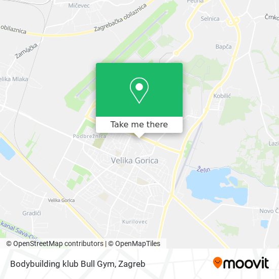 Bodybuilding klub Bull Gym map