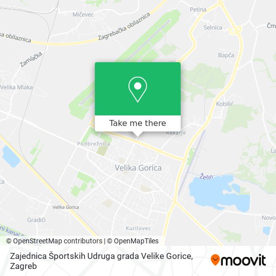 Zajednica Športskih Udruga grada Velike Gorice map