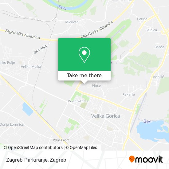 Zagreb-Parkiranje map
