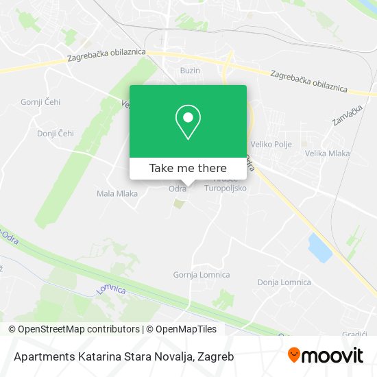 Apartments Katarina Stara Novalja map