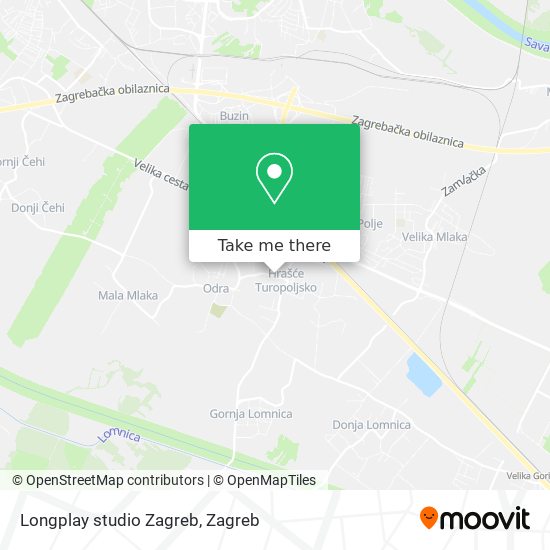 Longplay studio Zagreb map