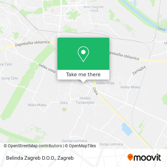 Belinda Zagreb D.O.O. map