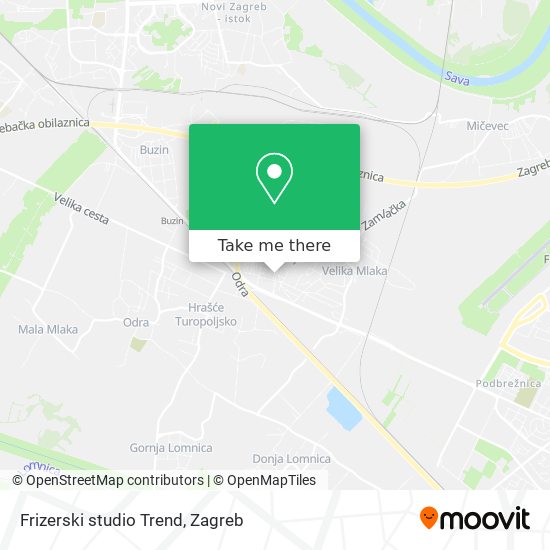 Frizerski studio Trend map