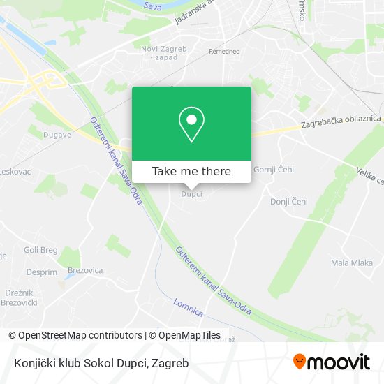 Konjički klub Sokol Dupci map