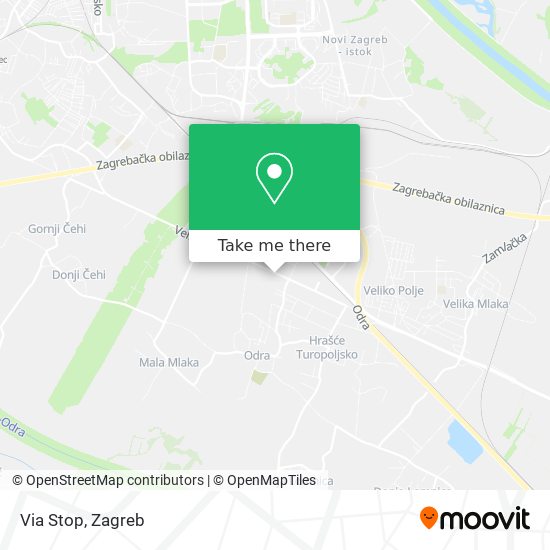 Via Stop map