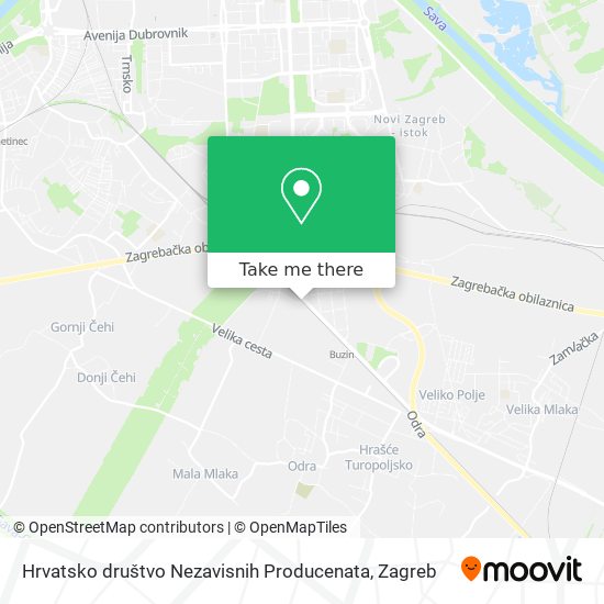 Hrvatsko društvo Nezavisnih Producenata map