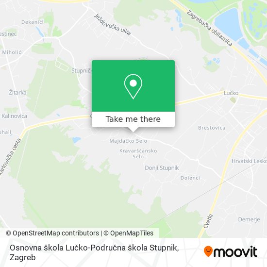 Osnovna škola Lučko-Područna škola Stupnik map