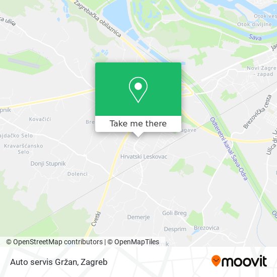 Auto servis Gržan map