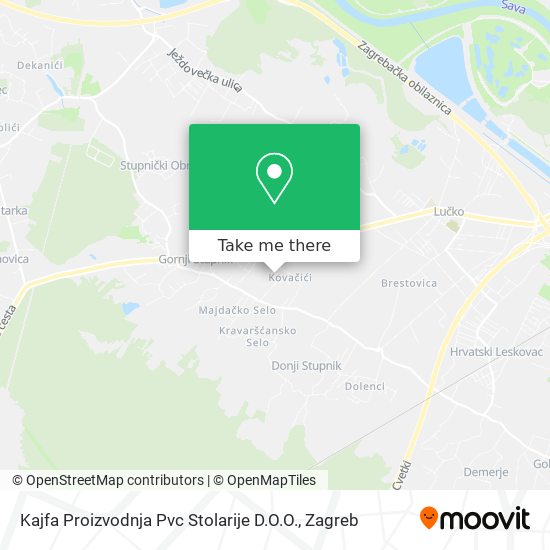 Kajfa Proizvodnja Pvc Stolarije D.O.O. map