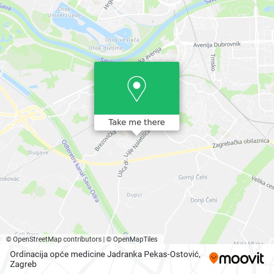 Ordinacija opće medicine Jadranka Pekas-Ostović map