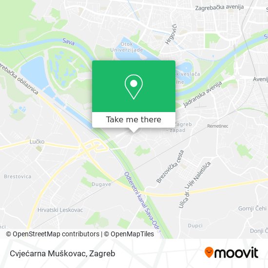 Cvjećarna Muškovac map