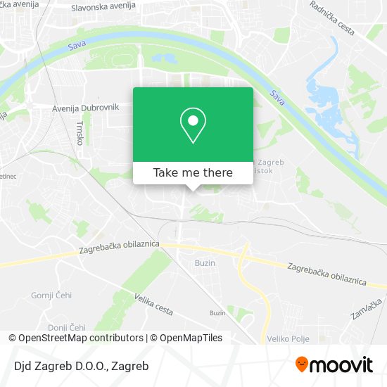 Djd Zagreb D.O.O. map