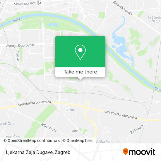 Ljekarna Žaja Dugave map