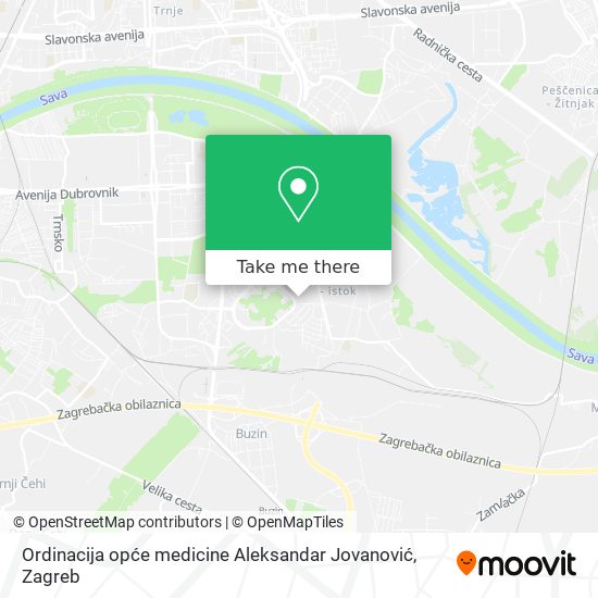 Ordinacija opće medicine Aleksandar Jovanović map