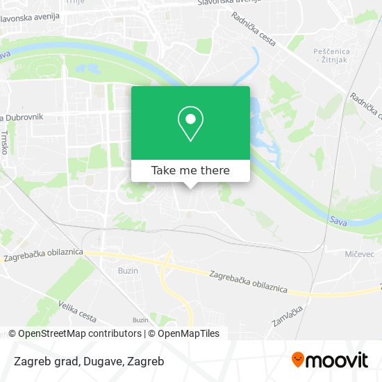 Zagreb grad, Dugave map