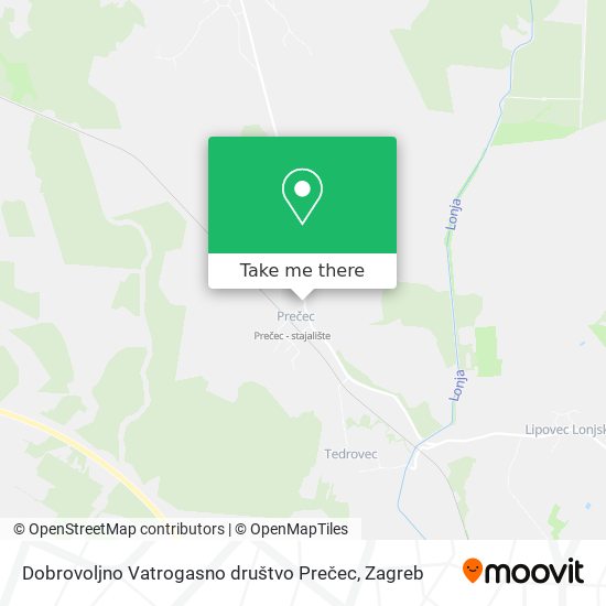 Dobrovoljno Vatrogasno društvo Prečec map