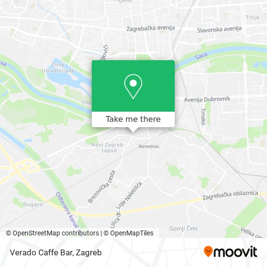 Verado Caffe Bar map