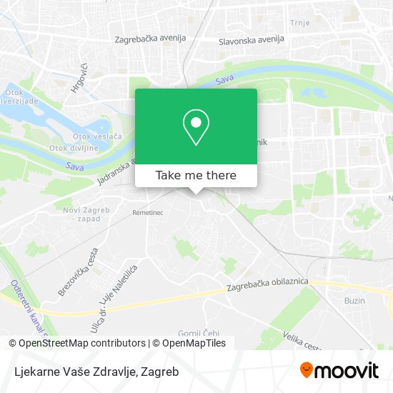 Ljekarne Vaše Zdravlje map