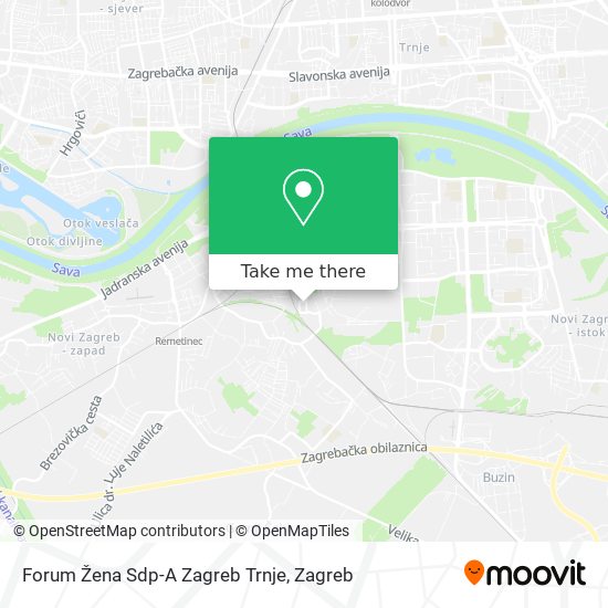 Forum Žena Sdp-A Zagreb Trnje map