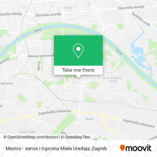 Mestro - servis i trgovina Miele Uređaja map