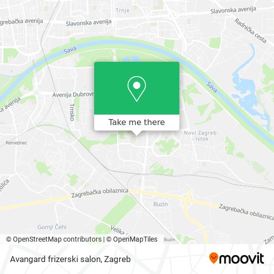Avangard frizerski salon map
