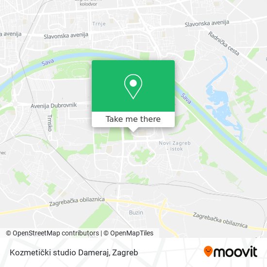 Kozmetički studio Dameraj map