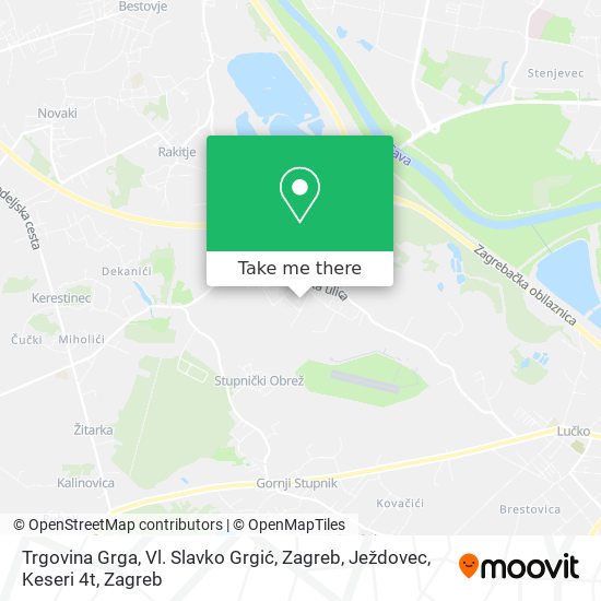Trgovina Grga, Vl. Slavko Grgić, Zagreb, Ježdovec, Keseri 4t map