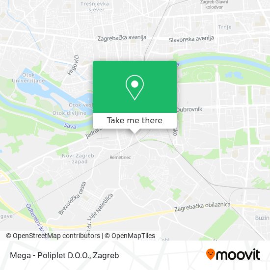 Mega - Poliplet D.O.O. map