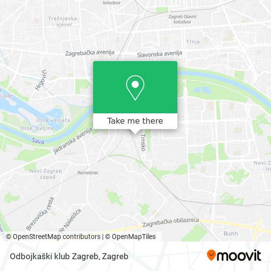 Odbojkaški klub Zagreb map