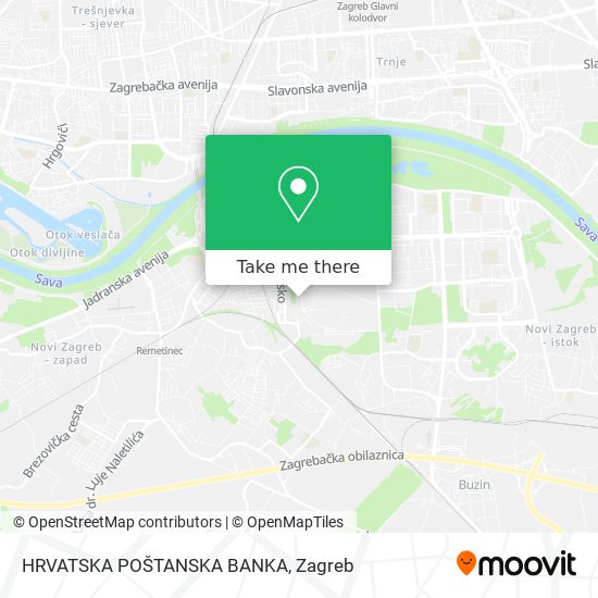 HRVATSKA POŠTANSKA BANKA map