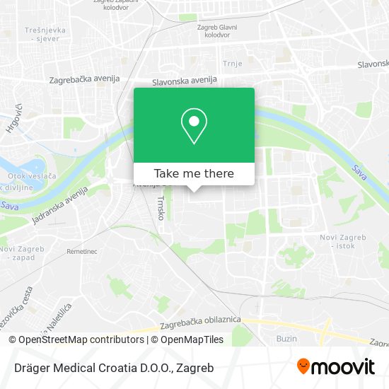 Dräger Medical Croatia D.O.O. map