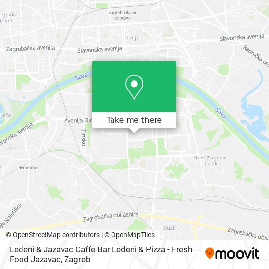 Ledeni & Jazavac Caffe Bar Ledeni & Pizza - Fresh Food Jazavac map