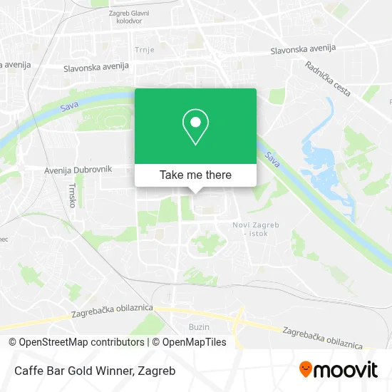 Caffe Bar Gold Winner map