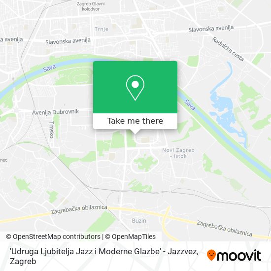 'Udruga Ljubitelja Jazz i Moderne Glazbe' - Jazzvez map