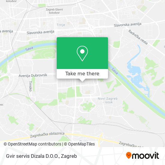 Gvir servis Dizala D.O.O. map