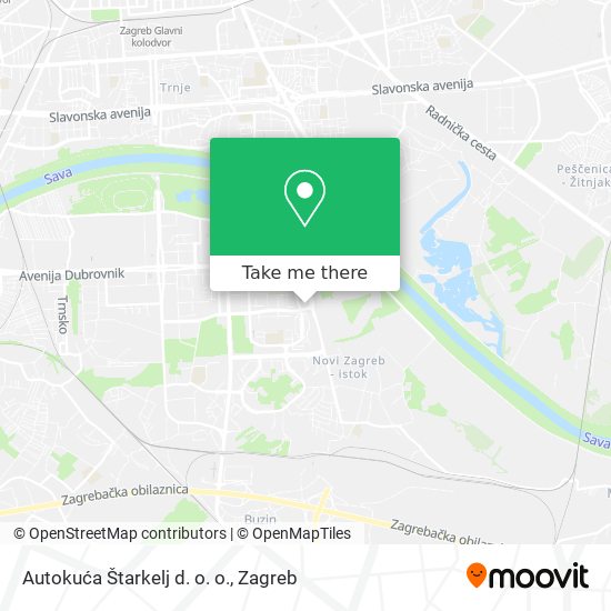 Autokuća Štarkelj d. o. o. map
