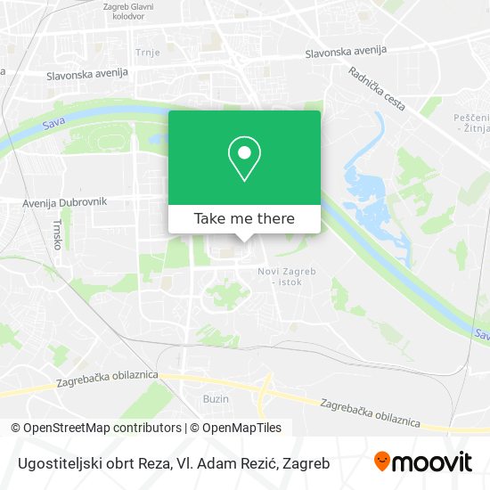 Ugostiteljski obrt Reza, Vl. Adam Rezić map