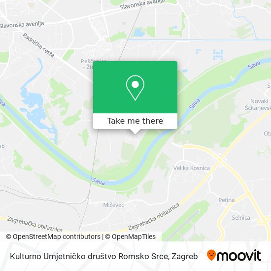 Kulturno Umjetničko društvo Romsko Srce map