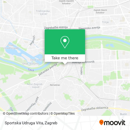 Sportska Udruga Vita map