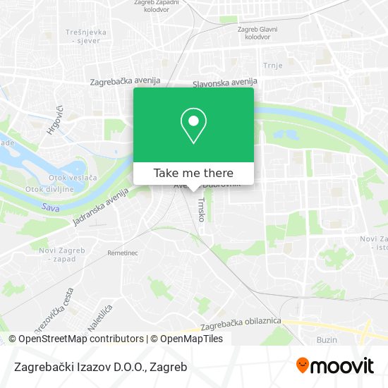 Zagrebački Izazov D.O.O. map