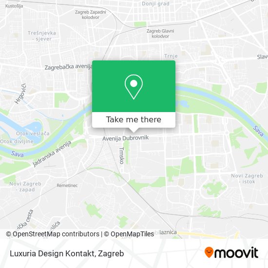 Luxuria Design Kontakt map