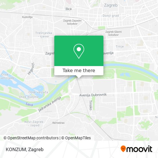 KONZUM map