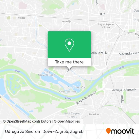 Udruga za Sindrom Down-Zagreb map